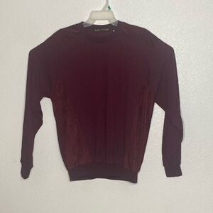ALAN STUART Men’s Maroon Crewneck Sweater Size M. Made in USA